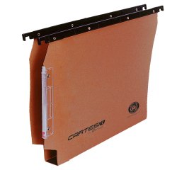 Cartella sospesa Cartesio Eco-logica - armadio - 33 cm - fondo U - 33 x 28 cm - arancio - Bertesi