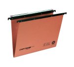 Cartella sospesa Cartesio Plus - cassetto - interasse 33 cm - fondo V - 31,3 x 25 cm - arancio - Bertesi
