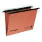 Cartella sospesa Cartesio Plus - cassetto - interasse 33 cm - fondo V - 31,25 cm - arancio - Bertesi