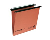 Cartella sospesa Cartesio Plus - cassetto - interasse 39 cm - fondo V - 37 x 25 cm -  arancio - Bertesi