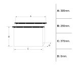 Cartella sospesa Cartesio Plus - cassetto - interasse 39 cm - fondo V - 37 x 25 cm -  arancio - Bertesi