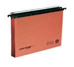 Cartella sospesa Cartesio Plus - cassetto - interasse 39 cm - fondo U - 37 x 25 cm -  arancio - Bertesi