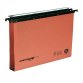 Cartella sospesa Cartesio Plus - cassetto - interasse 39 cm - fondo U - 37 x 25 cm -  arancio - Bertesi