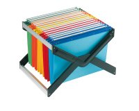 Supporto per cartelle sospese Luxor - con 10 cartelle Joker interasse 33 cm - 41x27,5x32 cm - colori assortiti - Bertesi