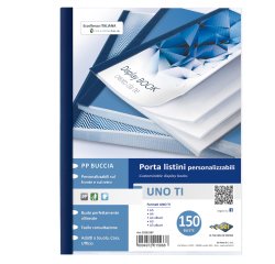 Portalistini personalizzabile Uno TI - 22x30 cm - 150 buste - blu - Sei Rota