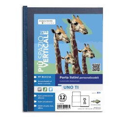 Portalistini personalizzabile Uno TI - 25x35 cm - 12 buste - blu - Sei Rota