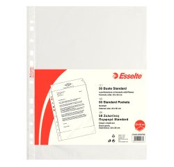 Buste forate CopySafe - Standard - buccia - 22 x 30 cm - trasparente - Esselte - conf. 50 pezzi