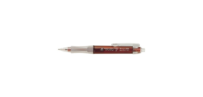 Penna a sfera a scatto Tratto 3 - punta 1,0mm - tratto 0,5mm - rosso  - Tratto