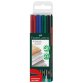 Pennarello Multimark universale con gomma - astuccio 4 colori - punta superfine 0,4 mm - Faber Castell