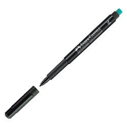 Pennarello Multimark universale permanente con gomma  - punta media 1,0mm - nero - Faber Castell