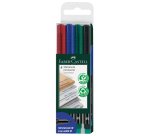 Pennarello Multimark universale permanente con gomma  - punta media 1,0mm - astuccio 4 colori - Faber-Castell