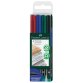 Pennarello Multimark universale permanente con gomma  - punta media 1,0mm - astuccio 4 colori - Faber Castell