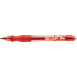 Penna gel a sfera a scatto Gelocity  - punta 0,7mm - rosso - Bic - conf. 12 pezzi