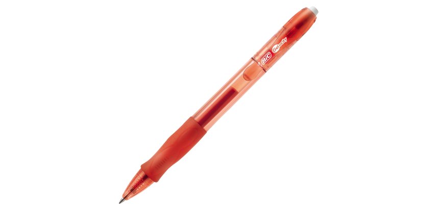 Penna gel a sfera a scatto Gelocity  - punta 0,7mm - rosso - Bic - conf. 12 pezzi