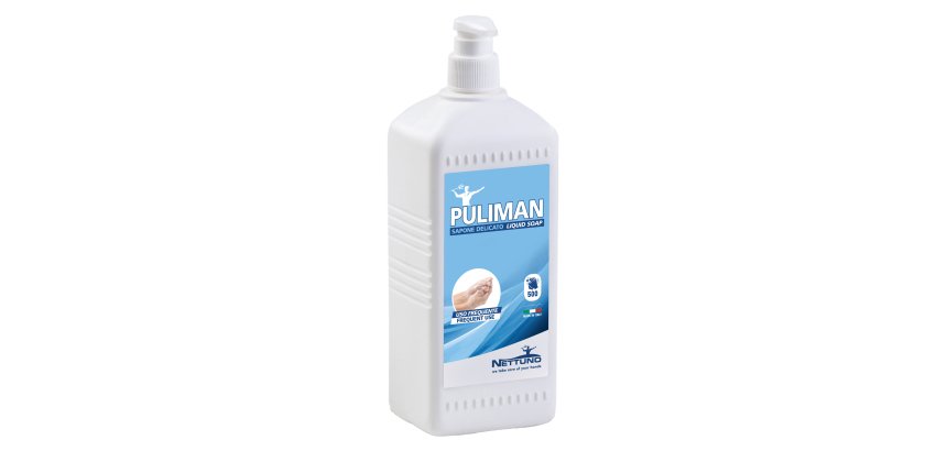 Sapone liquido Puliman - lavanda - Nettuno - flacone dispenser da 1 L