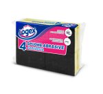 Spugnabella - con impugnatura salvaunghie - giallo/verde - Logex Professional - conf. 4 pezzi