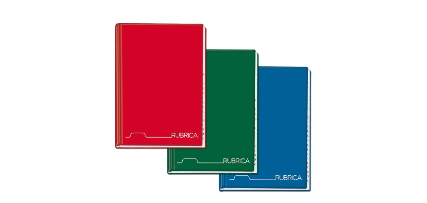 Rubrica cartonato - 1 rigo - A5 - 96 fogli - Blasetti
