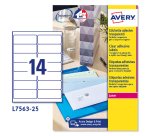 Avery Clear Address Label - Laser - L7563 Transparent