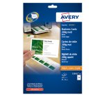 AVERY Biglietti da visita bianchi finitura opaca, 200gr, 85x54mm, laser, 10 biglietti per foglio, 25 fogli per confezione