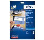 Biglietti da visita - 85 x 54 mm - 260 gr - effetto opaco - bianco - Avery - conf. 25 fogli da 8 biglietti