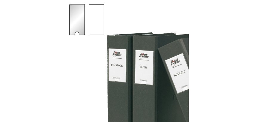 Portaetichette adesivo - 22 x 102 mm - trasparente - Djois - conf. 12 pezzi