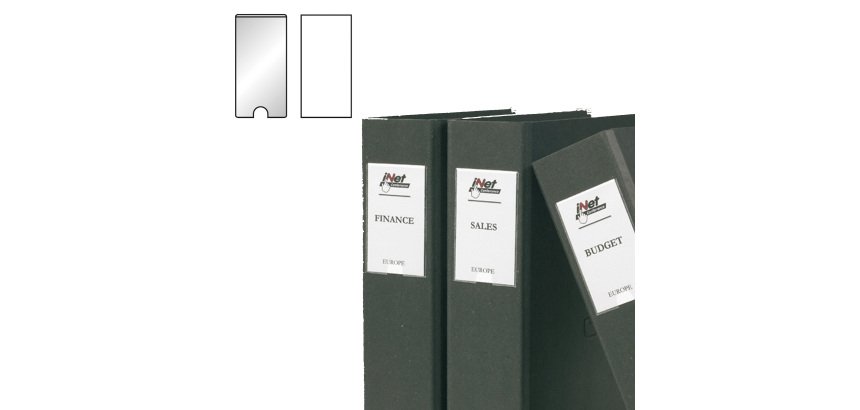 Portaetichette adesivo - 22 x 102 mm - trasparente - Djois - conf. 12 pezzi