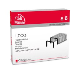 Punti S6 - 23/6 - acciaio - metallo - Romeo Maestri - conf. 1000 pezzi