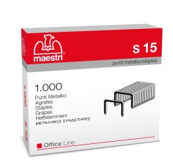 Punti S15 - 23/15 - acciaio - metallo - Romeo Maestri - conf. 1000 pezzi