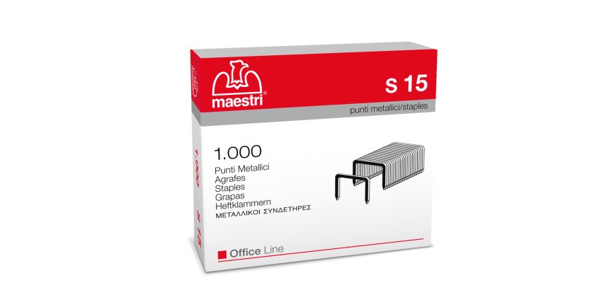 Punti S15 - 23/15 - acciaio - metallo - Romeo Maestri - conf. 1000 pezzi