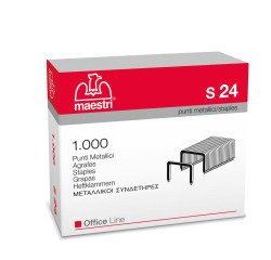 Punti S24 - 23/24 - acciaio - metallo - Romeo Maestri - conf. 1000 pezzi