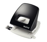 Perforatore Metal Rim 5005 - passo 8 cm - max 25 fogli - 2 fori - nero - Leitz