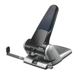 Perforatore 5180 - passo 8 cm - max 65 fogli - 2 fori - nero - Leitz