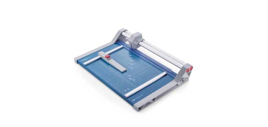 Taglierina a rullo professionale 550 - 55 x 36 cm - 360 mm - 20 fogli - blu/grigio - Dahle
