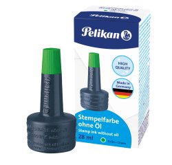 En_tinta tampon pelikan verde bote 28 ml