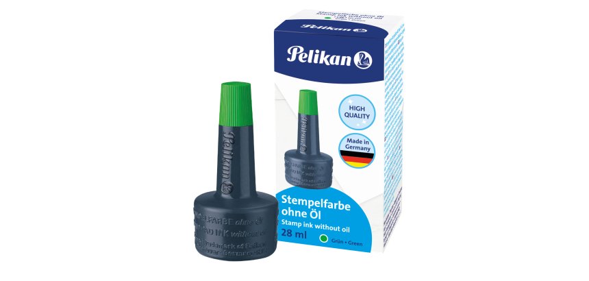 Inchiostro 4k per cuscinetti - senza olio - 28 ml - verde - Pelikan