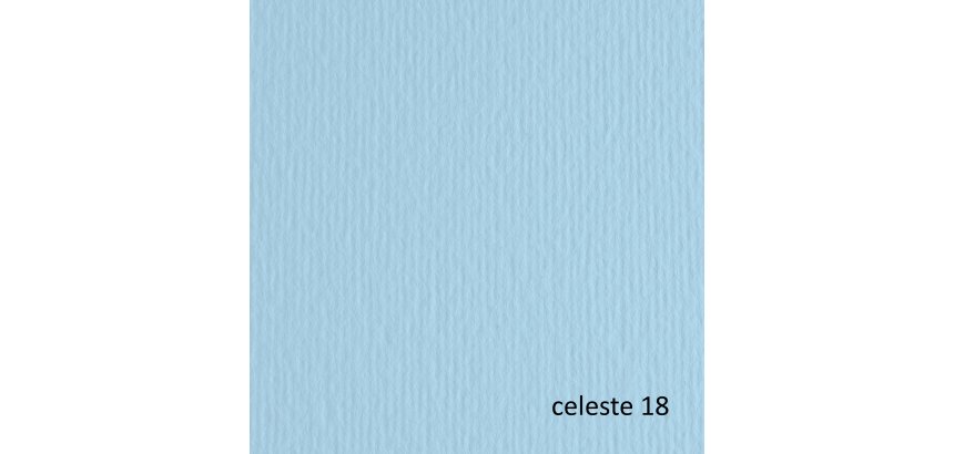 Cartoncino Elle Erre - 50 x 70 cm - 220 gr - celeste 118 - Fabriano - blister 20 fogli