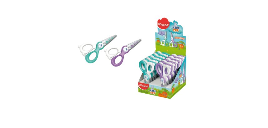 Forbici KidiKut - lama sintetica - punta tonda - 12 cm - Maped