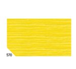 Carta crespa - 50 x 250 cm - 48 gr - giallo 570 - Rex Sadoch - conf. 10 rotoli