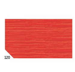 Carta crespa - 50 x 250 cm - 48 gr/m² - rosso 120 - Rex Sadoch - conf.10 rotoli