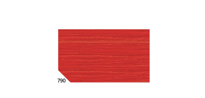 Carta crespa - 50 x 250 cm - 48 gr - rosso ciliegia 790 - Rex Sadoch - conf.10 rotoli