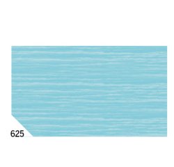 Carta crespa - 50 x 250 cm - 48 gr/m² - azzurro 625 - Rex Sadoch - conf.10 rotoli