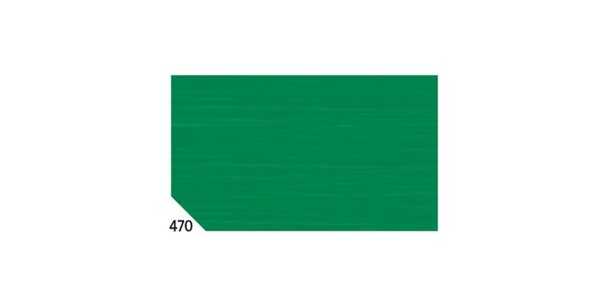 Carta crespa - 50 x 250 cm - 48 gr - verde bandiera 470 - Rex Sadoch - conf.10 rotoli