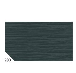 Carta crespa - 50 x 250 cm - 48 gr/m² - nero 980 - Rex Sadoch - conf. 10 rotoli