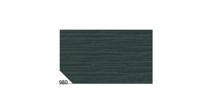 Carta crespa - 50 x 250 cm - 48 gr - nero 980 - Rex Sadoch - conf. 10 rotoli
