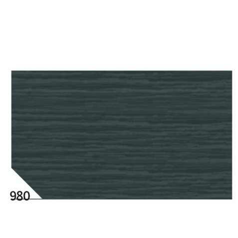 Carta crespa - 50 x 250 cm - 48 gr/m² - nero 980 - Sadoch - conf. 10 rotoli