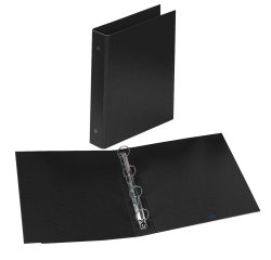 Raccoglitore Europa - 4 anelli tondi 50 mm - dorso 6 cm - 22x30 cm - nero - Favorit