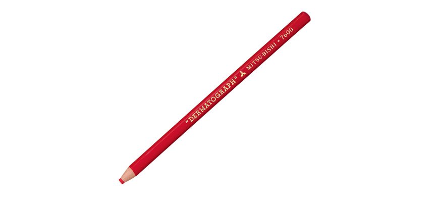 Matita dermotografica 7600 - rosso - Uni Mitsubishi