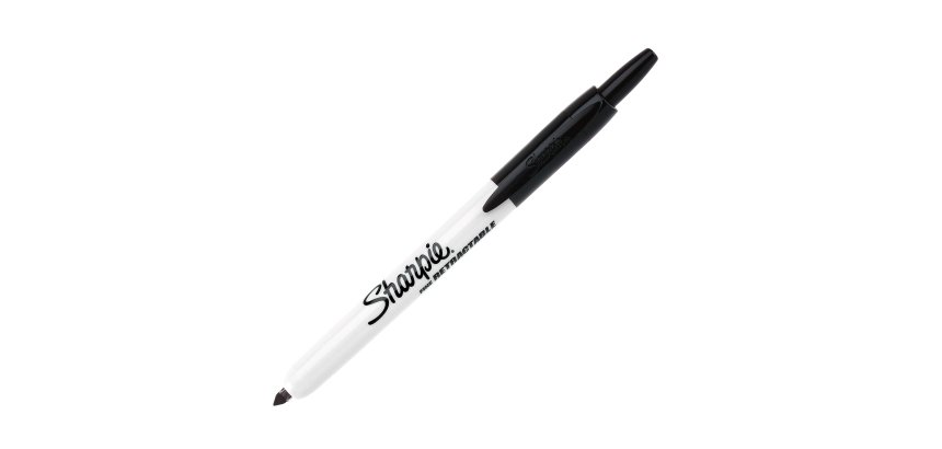 Marcatore permanente fine RT a scatto - punta conica fine 1,0mm - nero - Sharpie