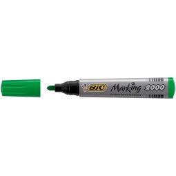 Marcatori permanente Marking a base d'alcool - punta tonda 1,70mm - verde - Bic - conf. 12 pezzi