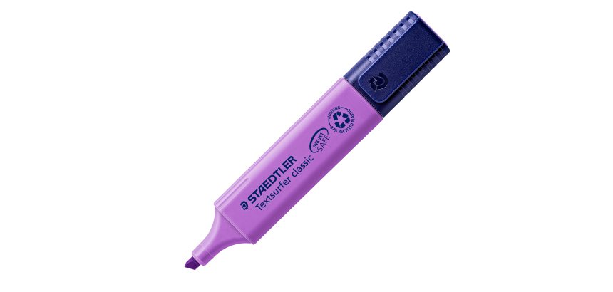 Evidenziatore Textsurfer Classic - punta a scalpello - tratto da 1,0-5,0mm - viola - Staedtler